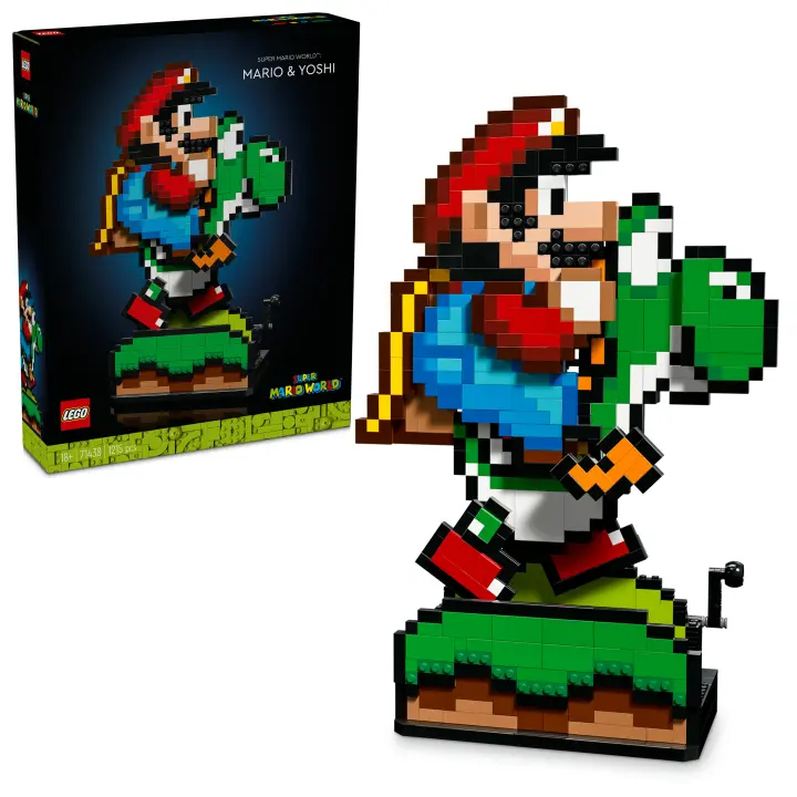 LEGO 71438 Super Mario Super Mario World: Mario y Yoshi Set Nintendo coleccionable para adultos - 1