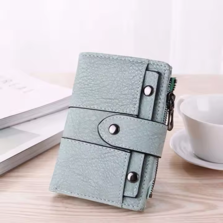 Cartera de Mujer Corta de Lujo PU Cuero Bolso Pequeño Elegant with Bolso para Tarjetas Monedero para Mujeres - 1