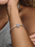 Pandora - Charm Redondo de Racimo de herbario brillantemente-Plata de Lei - details 2