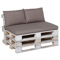 Madison Conjunto de cojines de palets Panama Color Gris,  Taupé,  Verde salvia y mas Cojín Decorativo de Asiento Cojines de muebles de salon - details 1