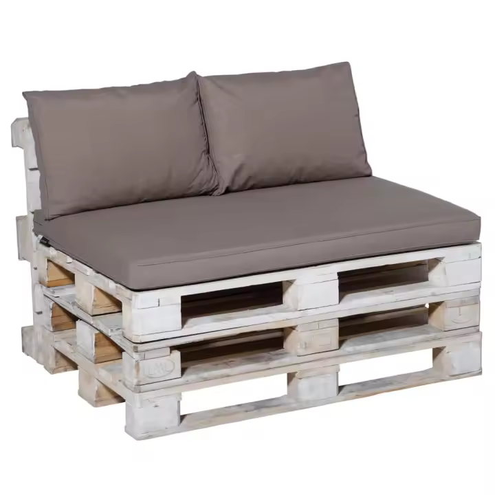 Madison Conjunto de cojines de palets Panama Color Gris,  Taupé,  Verde salvia y mas Cojín Decorativo de Asiento Cojines de muebles de salon - 1