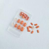 Kit De Uñas Postizas De Presión Para Mujeres Y Niñas 24 Piezas Juego De Uñas Postizas Cortas Cuadradas Con Diseño De Flores Geométricas Y Brillo Moda Oficina - details 20