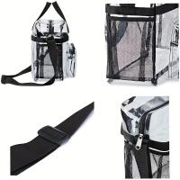 Bolso De Hombro De Viaje Transparente PVC Con Múltiples Bolsillos Bolso Ligero Y Impermeable Para Almacenamiento - details 4
