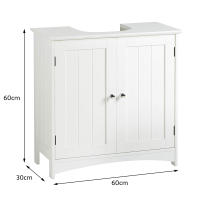 Armario Bajo de Lavabo Mueble de Almacenamiento para Debajo de Baño con 2 Puertas - details 0