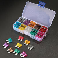 Juego De Fusibles Para Coche 100pcs 50pcs Tamaño Medio Perfil Tipo Fusible De Cuchilla Auto Camión 2-35A Con Caja Clip - details 1