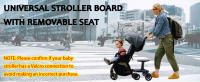 Tabla Universal 2 en 1 para Cochecitos, Reposapiés para Niños, Patinete Doble con Ruedas, Soporta hasta 25 kg, Compatible con la Mayoría de Cochecitos - Ideal para Niños a Partir de 3 Años - details 0