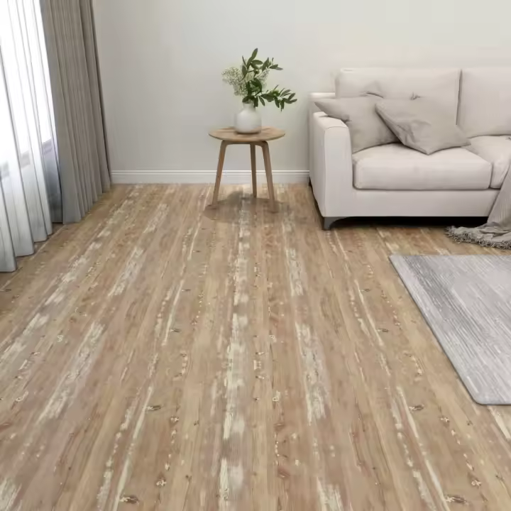 vidaXL Tarimas de suelo autoadhesivas 20 unidades PVC marrón 1,86 m² - 1