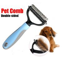 Cepillo De Aseo Para Mascotas Herramienta De Pelaje De Perro Y Gato Eliminador De Pelo Para Cachorros Y Perros Tamaño 17X9cm 17X7cm Material Acero Inoxidable - details 0