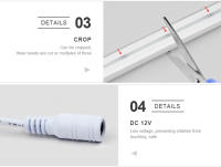 Tira De LED 5m Con Sensor De Movimiento 3m Luz Neón DC 12V Detectores De Movimiento PIR Iluminación Decorativa Para Cocina Y Paredes - details 6