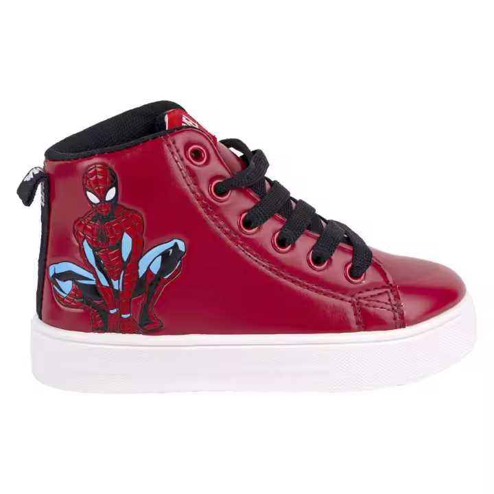 Zapatillas Deportivas Bota Alta Spiderman Rojas Niño - 1