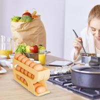Rack Para Huevos Estante De Almacenamiento En Frigorífico Organizador De Alimentos De Plástico De 3 Capas Para Cocina - details 4