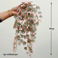 Plantas Artificiales De Vínculos 49cm Hojas De Eucalipto Falsas Para Decoración De Boda Hogar Jardín Material Plástico Falso Verde Para Exposición Al Aire Libre - details 4