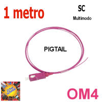 Pigtail fibra óptica 10 unidades. Multimodo OM4 conector SC. Rabillo fibra óptica. TRICOM - details 1