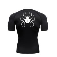 Camiseta De Compresión Para Hombre Y2K Rash Guard Quick Dry Fitness Running Gym Sport Rashgard Verano SPF50+ Polyester O-Neck - details 4
