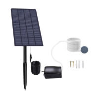 Bomba De Oxígeno Solar De 2.5W Para Acuario Con Tubo Y Piedras De Burbujas Aerator Para Tanque De Peces Instalación Inalámbrica - details 10