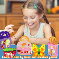 Kit De Costura Para Niños 8 Piezas DIY Con Algodón Y Agujas Seguras Juguete Educativo De Preschool Para Crear Manualidades - details 3