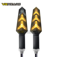 Luces De Señalización LED Para Motocicleta Con Flujo De Agua Y Relé Integrado Luces De Giro Bendibles Indicador De Cola 12V ABS - details 1