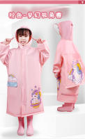 Chaqueta Impermeable Para Niños Con Mochila Dinosaurio Y Unicornio PVC Divertida Y Práctica Ropa Para Lluvia De Niños - details 16