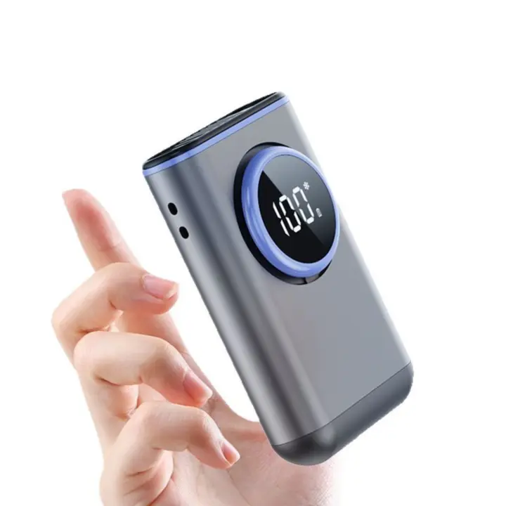 Ventilador de Cintura 2025 Miravia - Turbina AI with 100 NIVeles de Viento, Barería 8000mAh y Carga USB-C, Clip Ajustable para Mochila/Mesa/Cinturón, diseño Ultraligero en Aluminio para Exterior/Gimnasio/Oficina - 1