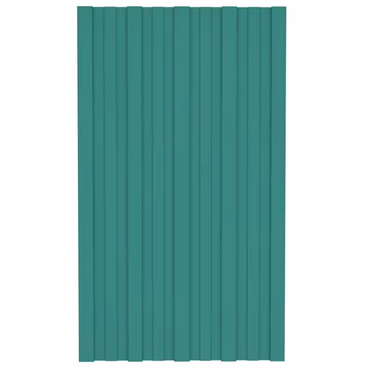 vidaXL 12x Panel de Tejado Acero Galvanizado Madera 80x45 cm Plancha Color Madera clara,  Antracita,  Gris y mas - 1