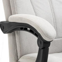 Sofá de Oficina con función de masaje, Sofá de dirección ergonómico con reposapiés regulable en Altura, gris Claro para oficinas y despachos en casa - details 5
