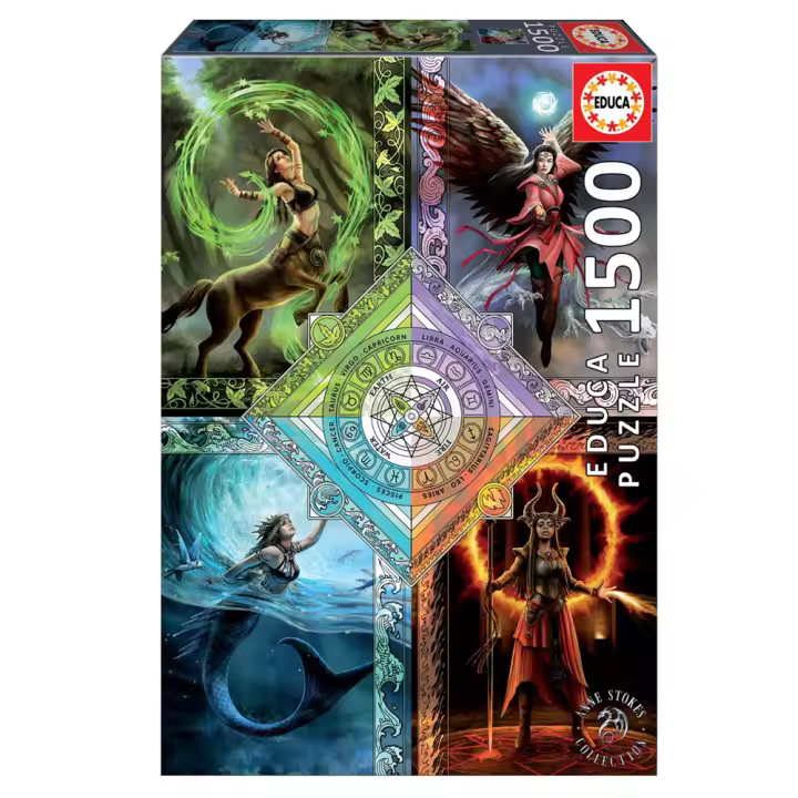 Puzzle 1500 piezas Elemental Magic Star Chart (Anne Stokes) (Educa 19941) - 1