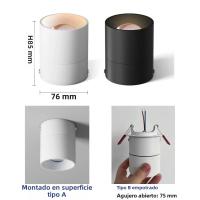 Spotlight Ajustable De Ángulo Para Exterior Pasillo Corredor 220V Luz Brillante Y Oscura Instalación En Pared Material De Aluminio - details 8