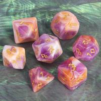 Juego De Dados Poliedros DND 7 Piezas Acrílico Colores Mezclados Y Brillo Juegos De Mesa RPG Souvenir Entretenimiento - details 16