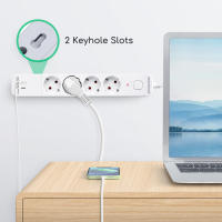 Aigostar Regleta alargador de 4 enchufes con cable de 1.5/3/5 metros e interruptor de USB+TYPE C - details 4
