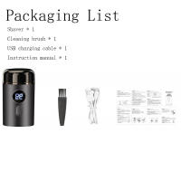 Afeitadora Eléctrica Portátil Para Hombres Nueva Con Carga Digital Mini Apto Para Viajes Regalo Para Padre O Novio - details 0