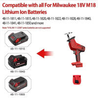 Sábanas Eléctricas Reciprocantes Pequeñas Para Exteriores Con Corte De Mano Adecuadas Para Baterías Makita/Dewalt/Milwaukee 18V Herramienta De Bricolaje Para El Hogar - details 4