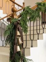 Guirnalda De Ciprés Para Navidad 1.5/1.8/2.7 Metros Decoración De Árbol De Pino Emulando Árbol De Norfolk Hojas De Árbol Para Decoración De Hogar Y Chimenea - details 1