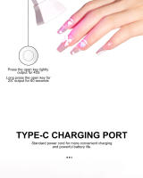 Lámpara LED UV Para Secado De Uñas Portátil Recargable Con Luz De Flashlight Herramienta De Curado Para Polvos De Gel - details 9