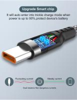 Cable USB Tipo-C Tejido NNBILI 6A Para Samsung Huawei Xiaomi Switch Sony PS5 Longitudes Variadas 8M 5M 3M 2M 1.5M 1M Carga Rápida - details 3