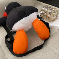 Mochila De Peluche Divertida Y Bonita De Pingüino Para Niños Mochila De Hombro Miniatura Estilo Casual Material Nylon - details 2