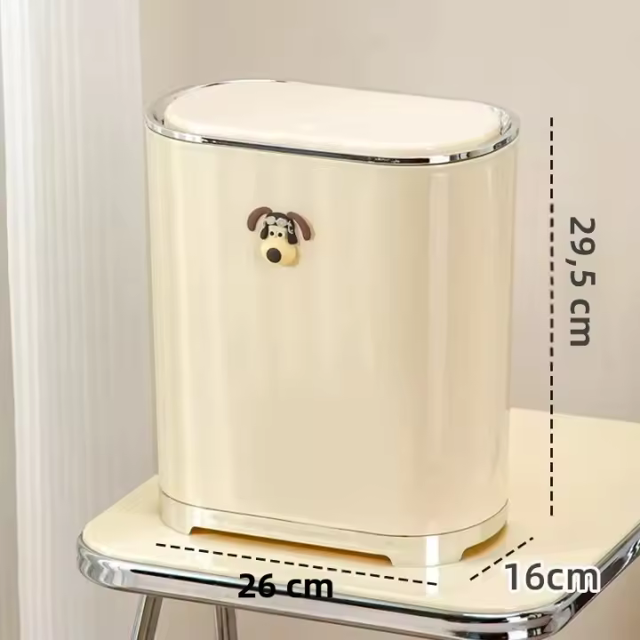 Cubierta De Papel Toalla De Baño Tipo Empuje Especial Para Ganchos De Barril De Residuos Para Aseo Y Dormitorio - 1