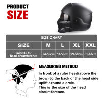 Casco Scorpion Demi Predator Con Manoplas Removibles Multifuncionales Casco De Motocicleta Con Personalidad 2022 - details 1