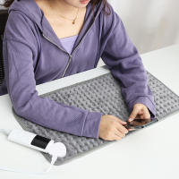 Almohadilla De Calor Eléctrico Para El Cuello Y Hombros Almohadilla De Compresión Caliente Para Alivio Del Dolor Lumbar Y Piernas Edredón De Terapia Física Para Invierno Tamaño Grande Material De Algodón Y ABS - details 13