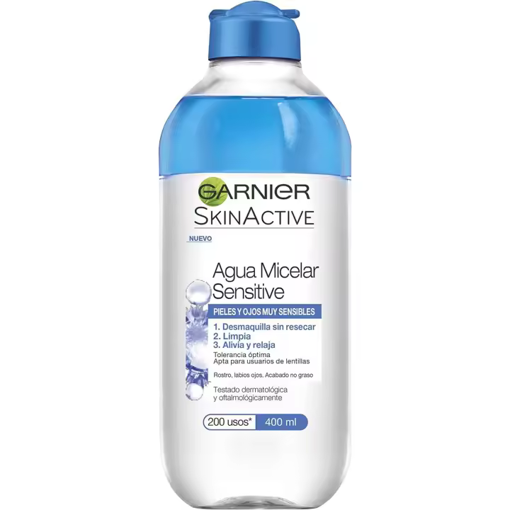 Garnier SkinActive Agua Micelar Sensitive para Pieles y Ojos Sensibles - 400ml - 1