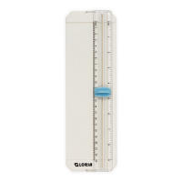 10444-17 Cortador de papel manual portátil de 23cm– Guillotina Manual de plástico resistente, compacta y ligera – Ideal para Oficina, Escuela, Papelería o Uso Doméstico - details 2