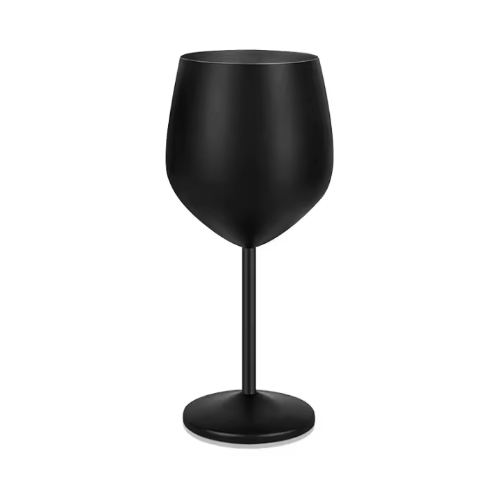 Vaso De Vino Tinto De Acero Inoxidable De 500ML Rojo Indestructible Estilo Europeo Para Cocteles Y Champán Uso En KTV Y Bar - 1