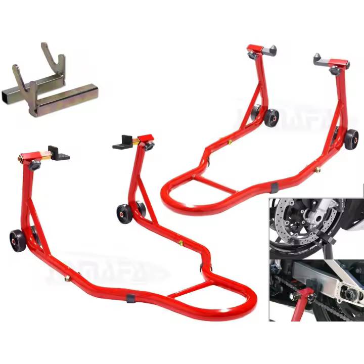 JOMAFA - Juego de caballetes de motocicleta delantero y trasero, 340kg + ADAPTADOR DIABOLO - JMK10073 - 1