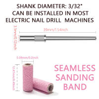 Kit De Bandas De Pulido Sin Costuras Para Uñas 100pcs/Box #180/#240 Grano Mini Nail Art Pulido Con Bit De Acero Inoxidable - details 2