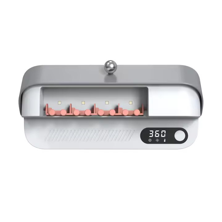 Esterilizador de Pendientes de dientes Eléctrico para baño, montado en la comparación, sin Perforaciones, Con estante de almacenamiento para esterilización de Auriculares de dientes Eléctricos - 1