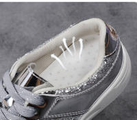 Zapatos Planos De Brillo Elegantes Y Moda Con Suela Gruesa Transpirables Ligeros Para Mujer Zapatos Deportivos Casuales Con Cierre De Lazo - details 4