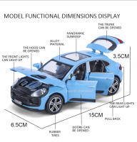 Modelo De Coche Macan T SUV a Escala 1:32 Con Luz Y Sonido Función Retroceso Juguete De Metal Duradero Para Coleccionistas Y Niños - details 2