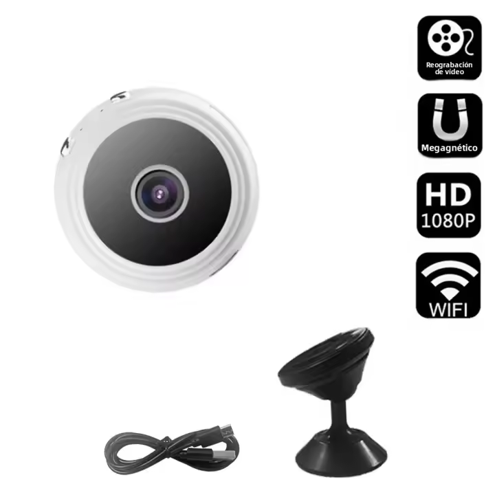 Cámara De Seguridad Doméstica A9 Mini WiFi HD 1080p Con Grabación Remota Y Visión Nocturna Cámara De Video Wireless Para Hogar - 1