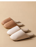 Zapatillas De Cuero Sintético Para Hombre Antideslizantes Para Interior Del Hogar Suaves Y Silenciosas Para Otoño E Invierno - details 11