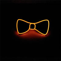 Lazo De Noche Luminosa Para Hombres Con LED Y Cable Eléctrico Brillante Para Fiesta Halloween Navidad Decoración De Barra Club Escenario Prop Ropa - details 10