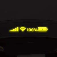 Pegatinas Reflectoras De Vinilo Para Coche Decales De Nivel De Batería Wifi Accesorios Decorativos Para Auto Divertido Sticker Para Decoración Del Interior Del Vehículo - details 10